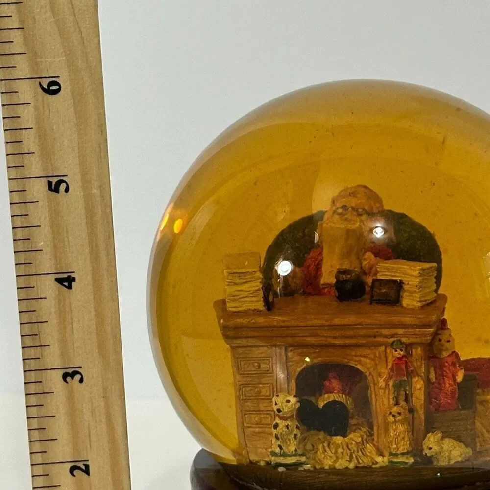 Christmas Snow Globe with Santa’s Workshop